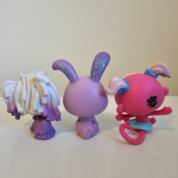 Hasbro Littlest Pet Shop Lot #4-172 Komondor Dog #2-S16 Rabbit #137 Minka Mark - Picture 3 of 5